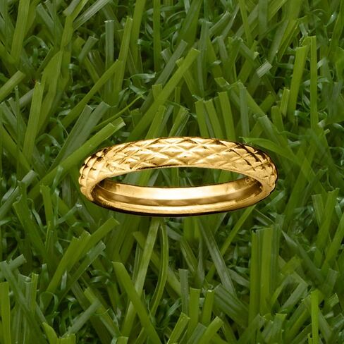 Ross-Simons 18kt Yellow Gold Quilted Ring in Saudi Arabia