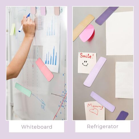 Henoyso 108 Pieces Magnetic Bookmarks Bulk, Book Marker Clips Colorful Page Marker for Women Book Lovers Reader Teacher Students Reading Supplies, Printing on 2 Side, 2.4 x 0.8 Inch in Saudi Arabia