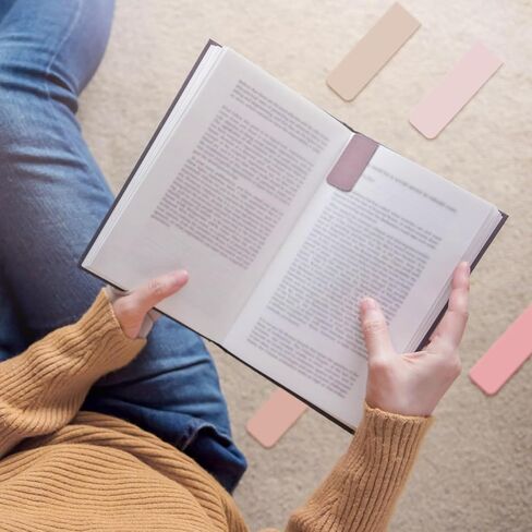 Henoyso 108 Pieces Magnetic Bookmarks Bulk, Book Marker Clips Colorful Page Marker for Women Book Lovers Reader Teacher Students Reading Supplies, Printing on 2 Side, 2.4 x 0.8 Inch in Saudi Arabia