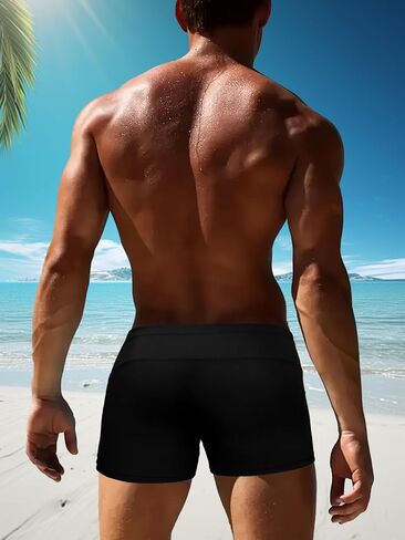 Men’s Swim Jammers Quick-Dry Athletic Swim Shorts Square Leg Competitive Training Swimwear in Saudi Arabia