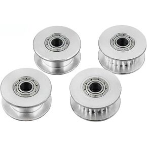 GT2 Idler توقيت بكرة 16/20 عجلة الأسنان تتحمل 3/5 مم من العتاد الألومنيوم عرض الأسنان 6/10 مم لـ i3 3 cr10 bluer reprap (20t w6 b3 مع t ، 20pcs) in Kuwait