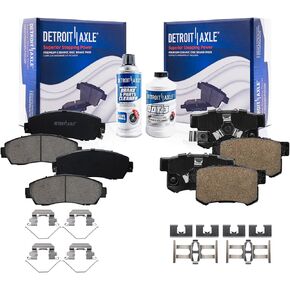 Detroit Axle - Brake Pads for Acura RDX Honda CR-V Accord Crosstour Ceramic Brakes Pads w/Hardware Front & Rear CR-V Replacement in Saudi Arabia