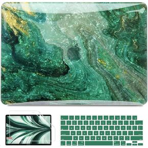 B BELK Compatible with MacBook Air 13 inch Case 2024 2023 2022 M3 M2 A3113 A2681 Liquid Retina Display, Plastic Hard Shell Case for MacBook Air 13.6 inch+Keyboard Cover+Screen Protector, Pink Marble in Kuwait