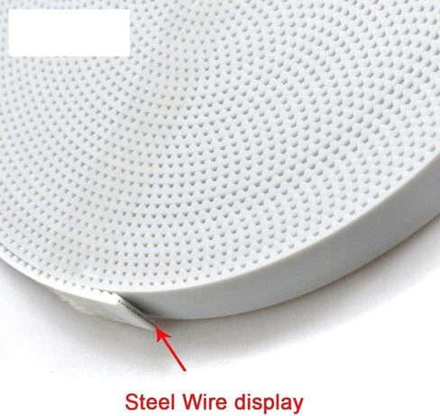 Qinlu-3D Printer Belt 2GT Open Synchronous Belt S2M/ 2GT-6 Width 6/9/10/15mm Pitch 2mm Polyurethane Steel PU GT2 Timing Belt Small Backlash 3D Printer, 3D Printer Accessories(1Meter,9mm Color White) in Kuwait