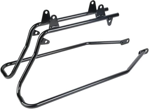 TCT-Motorparts Guard Saddlebag Rails شريط الدعم الخلفي مناسب لـ Harley Heritage Softail Classic 2000-2017 FLST FLSTC ؛ 2000-2005 FXST FXSTB FXSTS Models Chrome 2016 2015 2014 in Saudi Arabia
