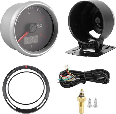 2 5in Temperature Gauge 40 120℃ Temp Meter LCD Display for DC12V Car Temperature GaugeWater Temp MeterLED Display60mm MeterUniversal GaugeCar Gauge Measure Car The in Saudi Arabia