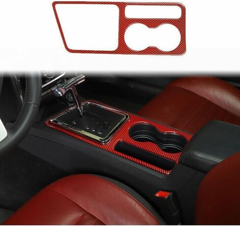 الداخلية الجانبية Red Carbon Console Console Center Center For Dodge for Challenger 2008-2014 901-32032 in Saudi Arabia