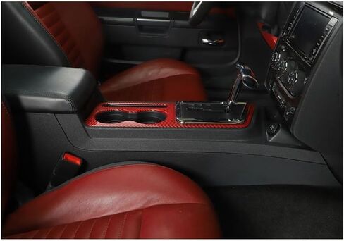 الداخلية الجانبية Red Carbon Console Console Center Center For Dodge for Challenger 2008-2014 901-32032 in Saudi Arabia
