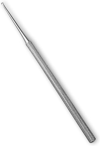 Buck Dermal Ear Wax Remover Cleaning Distel Round Safe Tip with Strong Handle Stainless Steel (Size 00 Straight/Sharpe) in Kuwait