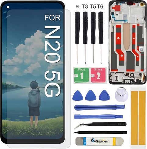 Screen Replacement for 1+ OnePlus Nord N200 5G 6.49inch DE2118, DE2117 Assembly LCD Display Touch Screen Digitizer with Repair Tools in Saudi Arabia