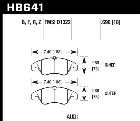 HB641Z.696 Performance Ceramic Street Brake Pads in Saudi Arabia