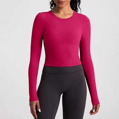 Abociw تجريب قمم للنساء مفتوحة الظهر Longline Sports Bras المحصول الرياضي Top Cap Gym Thirts مع بنيت في حمالة الصدر in Saudi Arabia