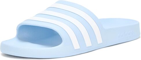 adidas Unisex Adilette Aqua Slide Sandal, Preloved Green/White/Preloved Green, 13 US Men in Saudi Arabia