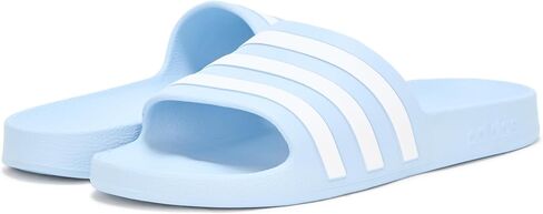 adidas Unisex Adilette Aqua Slide Sandal, Preloved Green/White/Preloved Green, 13 US Men in Saudi Arabia