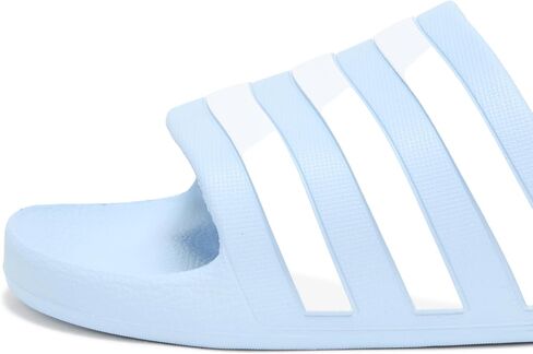 adidas Unisex Adilette Aqua Slide Sandal, Preloved Green/White/Preloved Green, 13 US Men in Saudi Arabia