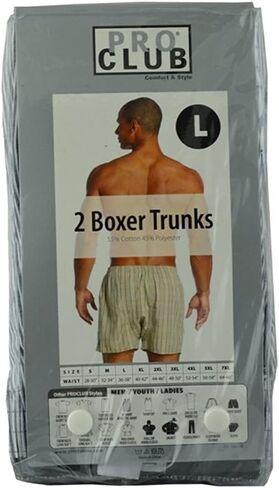 Pro Club Mens Boxer Trunks مجموعة من 2 in Saudi Arabia
