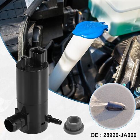 Acropix Windshield Gasher Motor Pump for Nissan Versa 2007-2011 لـ Nissan Rogue 2014-2016-حزمة 1 in Saudi Arabia