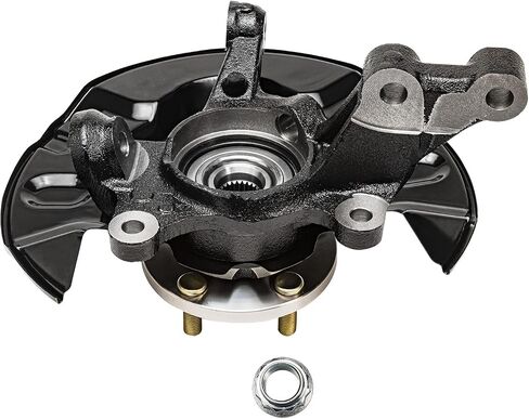 Detroit Axle - Front Steering Knuckles for 2003-2008 Toyota Corolla 2004 2005 2006 2007 2 Steering Knuckles & Wheel Bearing Hubs Assembly Replacement in Saudi Arabia
