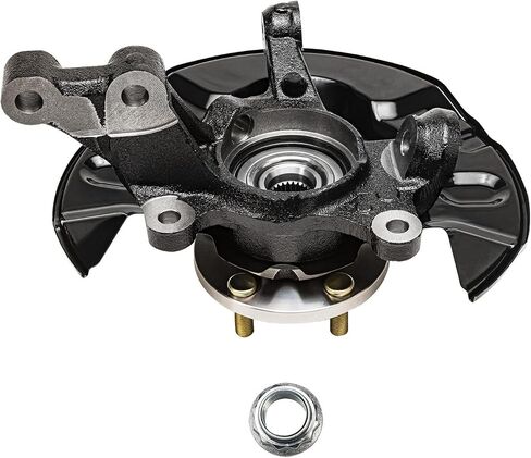 Detroit Axle - Front Steering Knuckles for 2003-2008 Toyota Corolla 2004 2005 2006 2007 2 Steering Knuckles & Wheel Bearing Hubs Assembly Replacement in Saudi Arabia