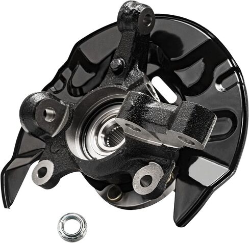 Detroit Axle - Front Steering Knuckles for 2003-2008 Toyota Corolla 2004 2005 2006 2007 2 Steering Knuckles & Wheel Bearing Hubs Assembly Replacement in Saudi Arabia