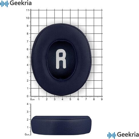 وسائد أذن بديلة من Geekria QuickFit لسماعات JBL Tune 700BT، Tune 750BTNC، Tune 710BT، Tune 720BT، Tune 760NC، Tune 770NC اللاسلكية فوق الأذن وسائد الأذن، أجزاء إصلاح غطاء أكواب الأذن (أزرق) in Saudi Arabia