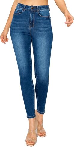 Little Vintage Girls Wax Women's Jeans Butt I Love You Push-UP HIGH-Rise Skinny with Tummy-Tucking Waistband in Kuwait