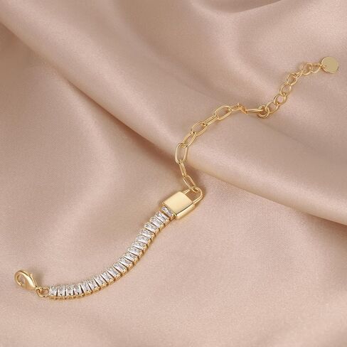 سوار قفل الماس ، 18 كيلو متر مطلي بالذهب in Kuwait