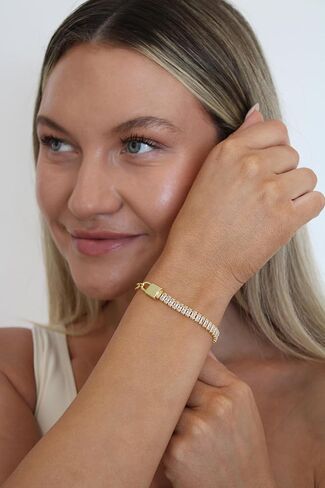 سوار قفل الماس ، 18 كيلو متر مطلي بالذهب in Kuwait