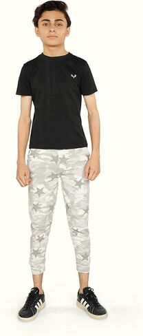 Boys Jogger Pants Bundle Pack – Fleece Pajama Bottoms with Signature Design, Side Pockets, Cozy, Durable Daily Wear in Kuwait