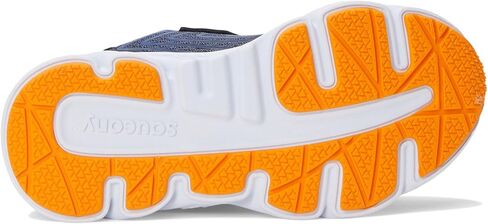 Saucony Wind 3.0 Alternative Closure (Little Big Kid) Sneaker, Navy/Peel, 12 X-Wide US Unisex in Saudi Arabia