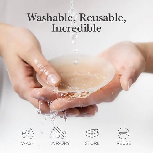 Reusable Silicone Nipple Covers for Women - Adhesive Invisible Pasties - Sticky Breast Petals for Strapless Dress in Saudi Arabia