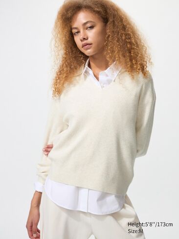 Uniqlo Washable Knit Ribbed Polo Sweater in Saudi Arabia
