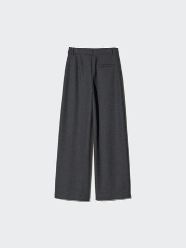 Uniqlo Brushed Jersey Wide Pants | Tall in Kuwait