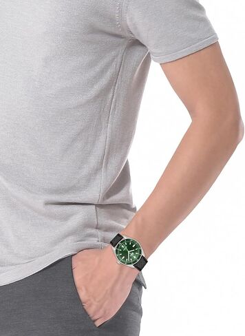 ساعة كوارتز لاكوست بوسطن 3H للرجال ، الفولاذ المقاوم للصدأ - الزاعة الكلاسيكية الحديثة - هدية له ، 39 ملم in Kuwait