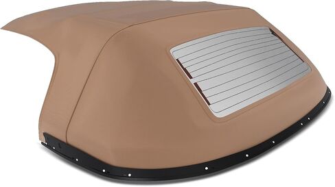 A-Premium Tan Tan Top Top Soft Top متوافق مع Mazda Miata 1990-1997 ، Miata 1999-2005 ، نافذة قابلة للتحويل ، زجاجية قابلة للتحويل in Saudi Arabia