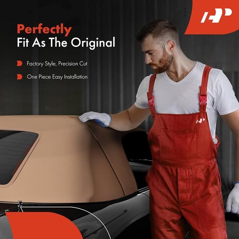 A-Premium Tan Tan Top Top Soft Top متوافق مع Mazda Miata 1990-1997 ، Miata 1999-2005 ، نافذة قابلة للتحويل ، زجاجية قابلة للتحويل in Saudi Arabia