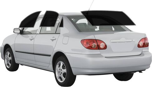 Precut Windows Tint Film All Sides Cars Sun Blocking Protection Privacy Anti Shatter Glass 2 Ply Film 10% Tint Shade kit for Toyota Corolla Sedan 2003-2008 in Saudi Arabia