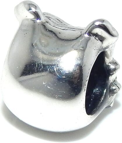 925 Sterling Silver "Bulldog Face" Charm Bead in Saudi Arabia