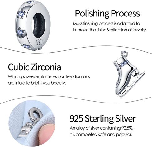 Classic Charms For Women 925 Sterling Silver Charms Pendant Beaded Gift fit Pandora Bracelets, Can Be Matched For Women in Kuwait