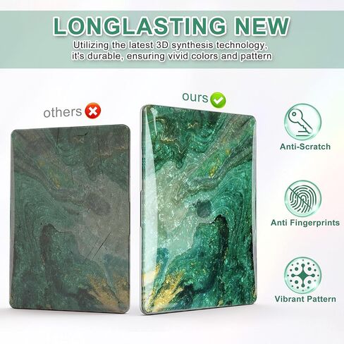 B BELK Compatible with MacBook Air 13 inch Case 2024 2023 2022 M3 M2 A3113 A2681 Liquid Retina Display, Plastic Hard Shell Case for MacBook Air 13.6 inch+Keyboard Cover+Screen Protector, Pink Marble in Kuwait