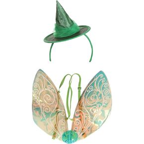 Disney Fauna the Fairy Headband and Wings Kit - Glitter Hat with Tulle Band and Adjustable Vinyl Wings in Saudi Arabia