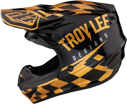 Troy Lee Designs SE4 Polyacrylite Midnight Motocross Helmet W/MIPS - Full Face Offroad Motorcycle Dirt Bike ATV Powersports Dual Sport Racing Helmet - Mens Womens Unisex (White, MD) in Saudi Arabia