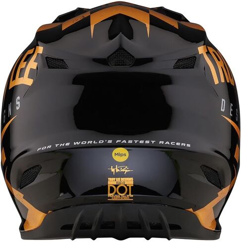 Troy Lee Designs SE4 Polyacrylite Midnight Motocross Helmet W/MIPS - Full Face Offroad Motorcycle Dirt Bike ATV Powersports Dual Sport Racing Helmet - Mens Womens Unisex (White, MD) in Saudi Arabia