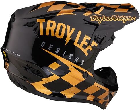 Troy Lee Designs SE4 Polyacrylite Midnight Motocross Helmet W/MIPS - Full Face Offroad Motorcycle Dirt Bike ATV Powersports Dual Sport Racing Helmet - Mens Womens Unisex (White, MD) in Saudi Arabia