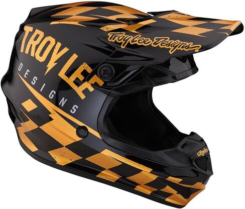 Troy Lee Designs SE4 Polyacrylite Midnight Motocross Helmet W/MIPS - Full Face Offroad Motorcycle Dirt Bike ATV Powersports Dual Sport Racing Helmet - Mens Womens Unisex (White, MD) in Saudi Arabia