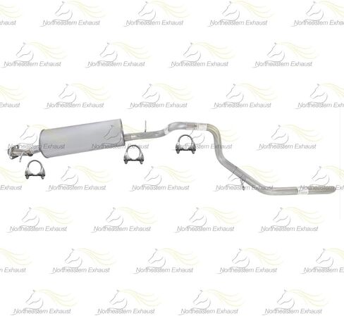 العادم الشمالي الشرقي | طقم نظام العادم من الفولاذ المقاوم للصدأ المتوافق مع 2002-2005 Mercury Mountaineer 4.0L ، 4.6L ، و 2002-2005 Ford Explorer 4.6L | بما في ذلك الحشية والمشابك الحرة in Kuwait