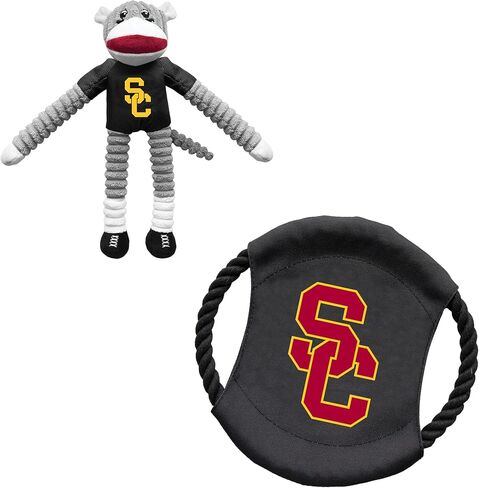 Littlearth Unisex-Adult NCAA Florida Gators Sock Monkey and Flying Disc Pet Toy Combo Set, Team Color, One Size in Saudi Arabia