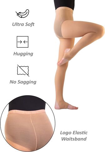 Body Wrappers Womens Total STRETCH Stirrup Tights - A32 / A32X in Saudi Arabia