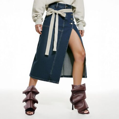 Fancyqueen Open Toe Exle Boots ، Black Stiletto High High Cheels Slouchy Summer Boots Over Slouch Shark Peep Beep for Office Party ، Snap-Off ، Toe Tee in Kuwait