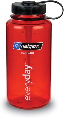Nalgene Tritan Wide Mouth BPA-Free Water Bottle, Blue w/Black Cap, 32-Ounces in Saudi Arabia